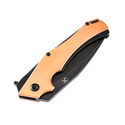 Kansept Hellx D2 Blade Red Copper + Stainless Steel T1008C1 - KNIFESTOCK