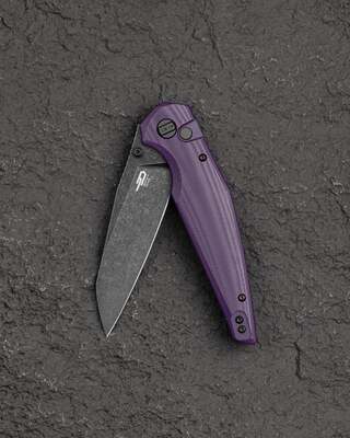 Bestech Snakebird 14C28N, G10, Blokada przyciskiem - Fioletowy BG58E - KNIFESTOCK
