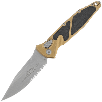 Microtech SOCOM ELITE AUTO S/E APOCLYPTIC PART SERRATE TAN 160A-11APTA - KNIFESTOCK