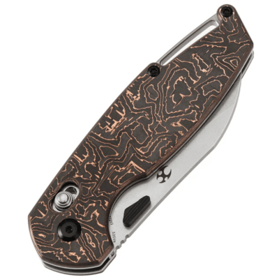 Kansept Model 6 Stonewashed CPM S35VN,Copper CF K1022V2 - KNIFESTOCK