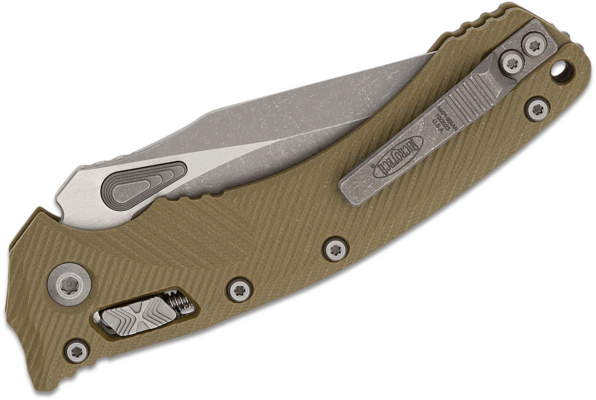 Microtech AMPHIBIAN RAM-LOK APOC PART SERR FLUTED OD GREEN G10 137RL-11APFLGTOD - KNIFESTOCK