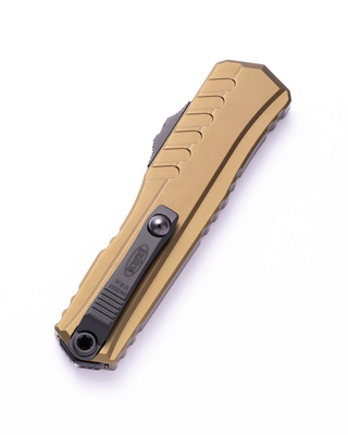 Microtech CYPHER II D/E BLACK PART SERRATE OD GREEN 1242-2OD - KNIFESTOCK