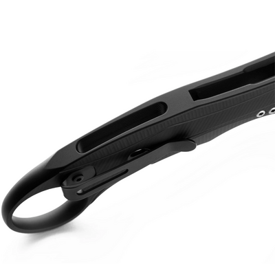 LionSteel L.E.One Mid Faca Dobrável OLD BLACK lâmina M390, cabo de alumínio PRETO - KNIFESTOCK