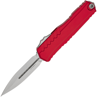 Microtech Cypher® II D/E Red Stonewash Standard 1242-10RD - KNIFESTOCK