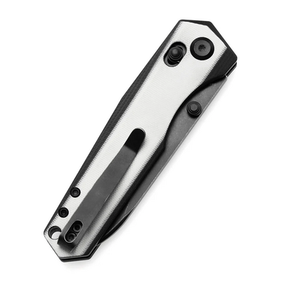 TENABLE KNIVES Beaver Blackwash Nitro-V 0.125&#039;&#039;/3.2mm Ivory White and Black G10 T1105V2 - KNIFESTOCK