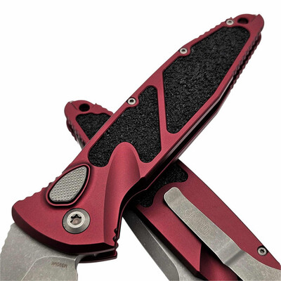 Microtech SOCOM ELITE T/E-AUTO APOCALYPTIC STANDARD MERLOT 161A-10APMR - KNIFESTOCK