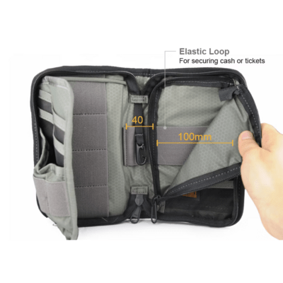 Magforce EDC Passport Pouch - 500D W/P Black #A0828B02 - KNIFESTOCK