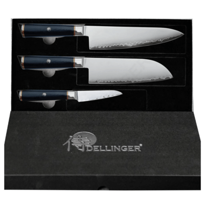 Dellinger Set of 3 knives Dellinger Okami 3-layers AUS10 - KNIFESTOCK