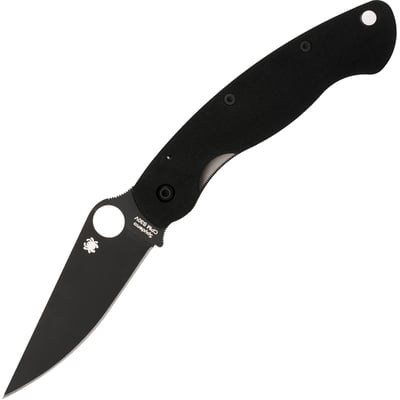 Spyderco Military Model G-10 Black Black Blade C36GPBK - KNIFESTOCK