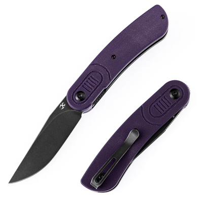 Kansept Reverie Black TiCn Coated 154CM Purple G10 T2025A5 - KNIFESTOCK