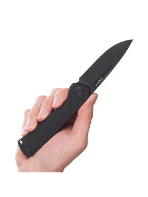 ANV Knives ANVZ200-018 Z200 Sleipner DLC Liner Lock Plain Edge G10 Black - KNIFESTOCK