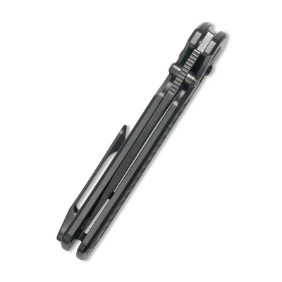 GEO Knife Blaze Black DLC M390 Blade Black DLC Ti - KNIFESTOCK