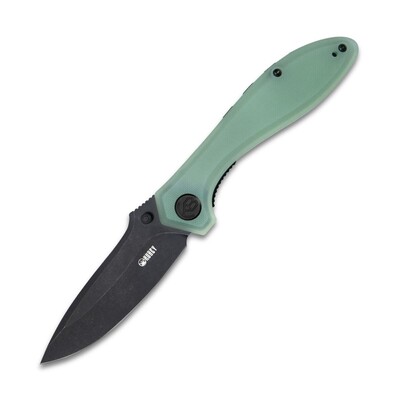 KUBEY Ruckus Liner Lock Folding Knife Jade G10 Handle KU314C - KNIFESTOCK