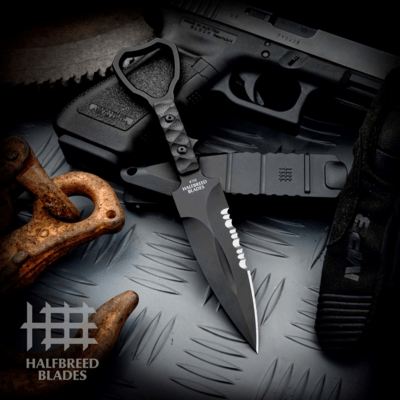 Halfbreed Blades Compact Clearance Knife Gen-2 - Fixed Blade CCK-01 Gen-2 BLK - - KNIFESTOCK