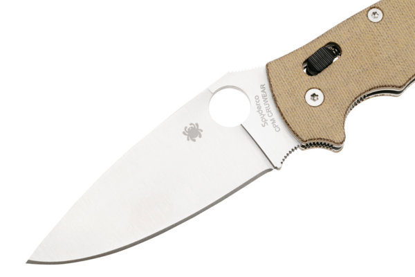 Spyderco Manix 2 XL Brown Canvas Micarta CPM CRU-WEAR Reveal 14 C95MPCW2 - KNIFESTOCK