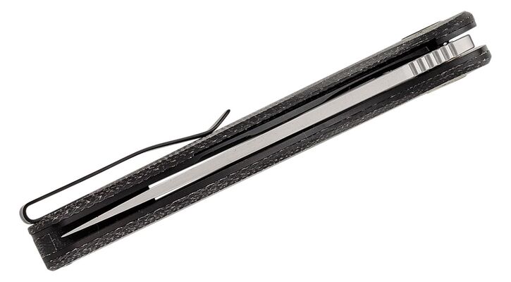Petrified Fish PFP06 Simum Satin K110 Black Micarta PFP06DMS - KNIFESTOCK
