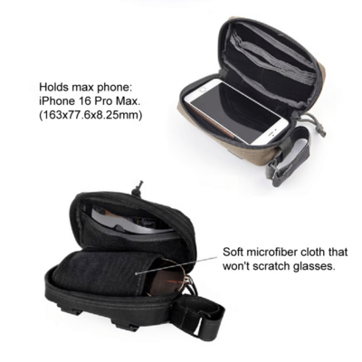 Magforce Sunglass Pouch Black #2501B - KNIFESTOCK
