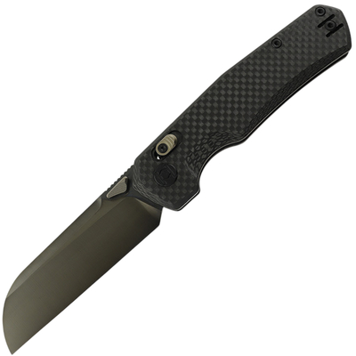 Kunwu CHAD PM60DLC Carbon Fiber Grey SX703F - KNIFESTOCK