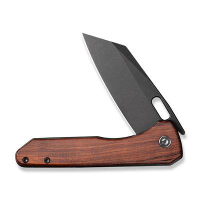 CIVIVI Nugz Guibourtia Wood HandleBlack Stonewashed 14C28N BladeLiner Lock C23 - KNIFESTOCK