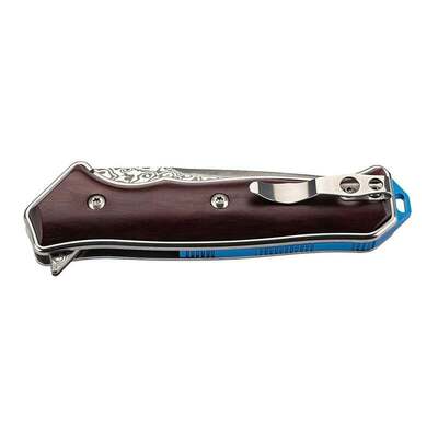 Herbertz Folding knife Damast blade, Santos wood 594212 - KNIFESTOCK
