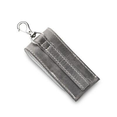MKM LEATHER TOOL POUCH – GREY/WHITE 100% VEGETABLE TANNED LEATHER IN TUSCANY - I - KNIFESTOCK