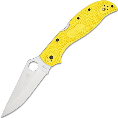 Spyderco Stretch 2 XL Salt Yellow Lightweight C258PYL - KNIFESTOCK