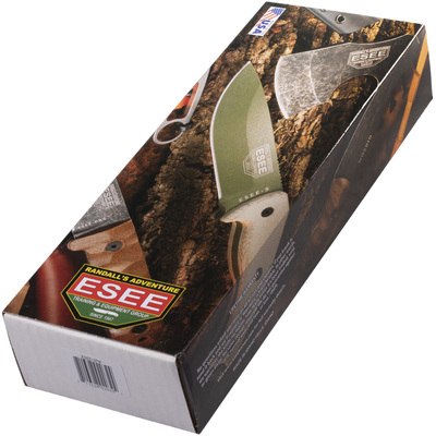 ESEE Knives Model 3 Modified Pommel black blade, grey handle 3PM with sheath + clip - KNIFESTOCK