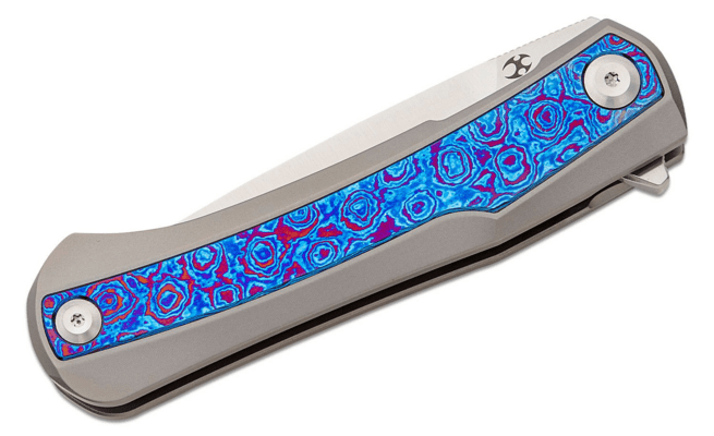 Kansept Kratos S35VN Titanium Handle + Timascus Inlay K1024A3 - KNIFESTOCK