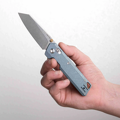 Vosteed Parallel S35VN Stonewash Bleu Titane A3504 - KNIFESTOCK