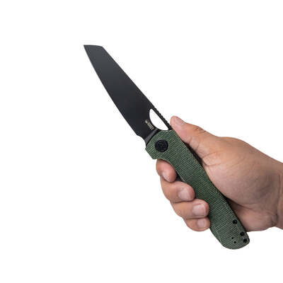 Kubey Elang Liner Lock Folding Knife Green Micarta Handle KU365F - KNIFESTOCK