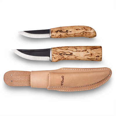 ROSELLI Hunting knife and Carpenter knife, combo sheath, carbon R190 - KNIFESTOCK