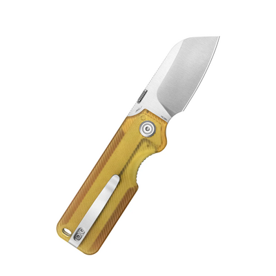 Kubey Boxer Satin 14C28N ,Ultem with Diagonal Milling KU407C - KNIFESTOCK