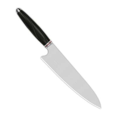 QSP Knife 8&quot; GYUTO Ebony Wood QS-KK-003A - KNIFESTOCK