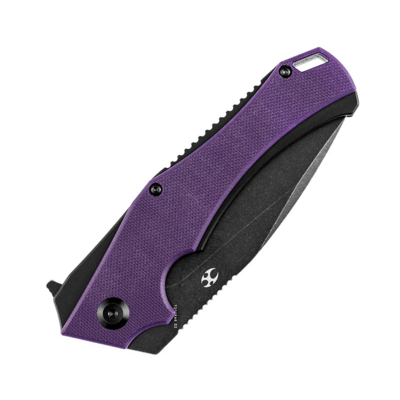 Kansept Mini Hellx Black TiCn Coated D2 Purple G10 T2008A6 - KNIFESTOCK