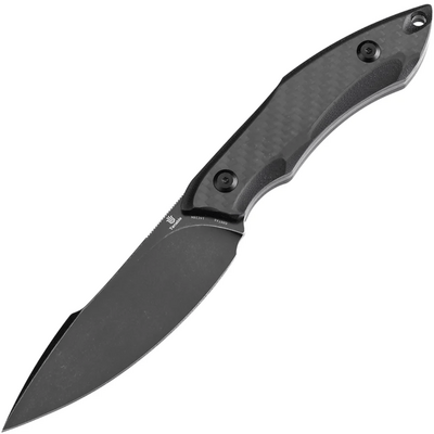 TENABLE Luccio Blackwash 14C28N Fixed Blade G007A6 - KNIFESTOCK