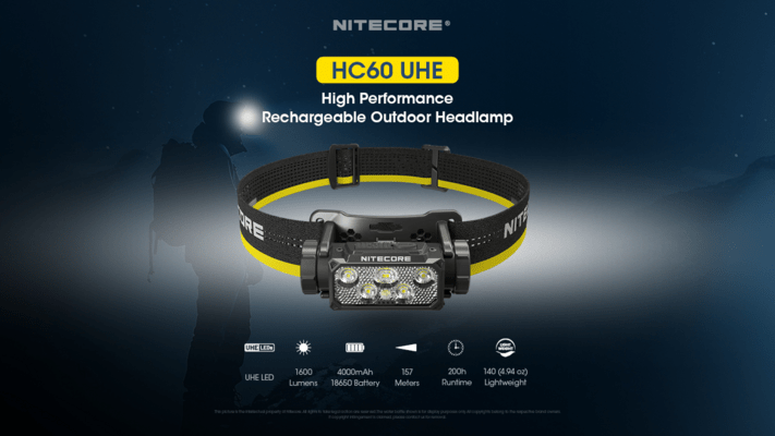 Nitecore Headlamp HC60 UHE - KNIFESTOCK