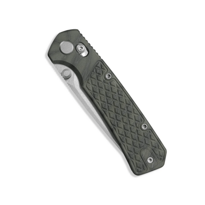 GEO Knife Blaze SW M390 Blade Tiger Stripe Pattern Flamed Ti - KNIFESTOCK