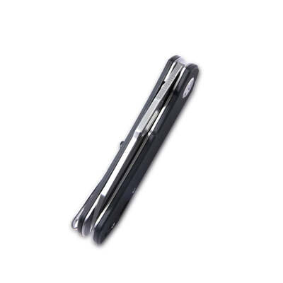 KUBEY Duroc Liner Lock Flipper Petit Couteau Pliant de Poche Manche Noir KU332A - KNIFESTOCK
