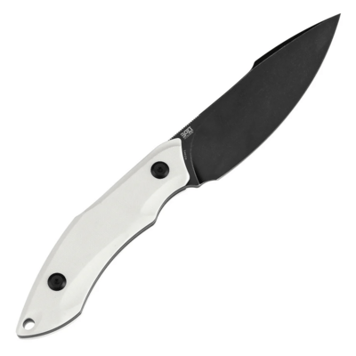 TENABLE Luccio Blackwash 14C28N Fixed Blade G007A3 - KNIFESTOCK