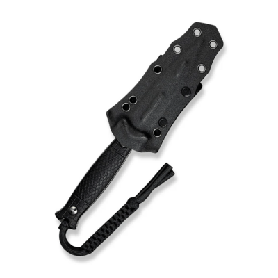 Civivi Perfrico Milled Black G10 HandleSatin Finished 14C28N BladeWith 1PC Black Lanyard - KNIFESTOCK