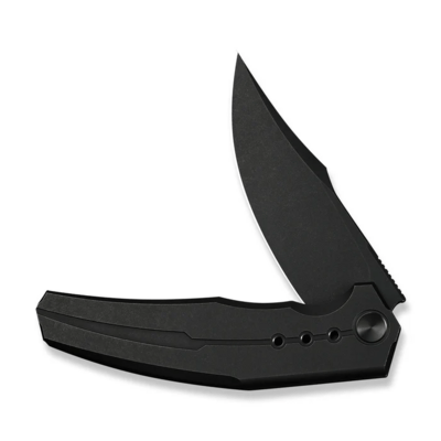 WE Knife Kyklos Black Titanium HandleBlack Stonewashed Bohler M390 BladeFrame Lock - KNIFESTOCK