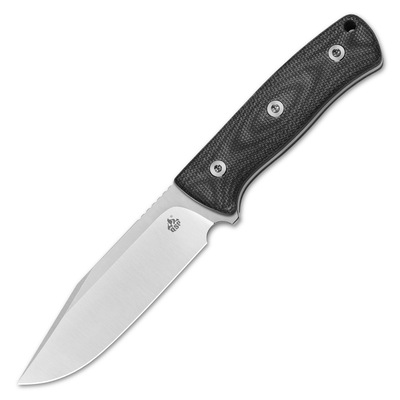 QSP Knife Bison V2, Satin D2 Blade, Black Micarta Handle QS134-A - KNIFESTOCK