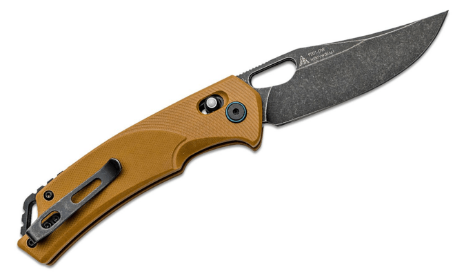 SRM nôž D2 blade, G10 handle, ambi lock 9201-GW - KNIFESTOCK