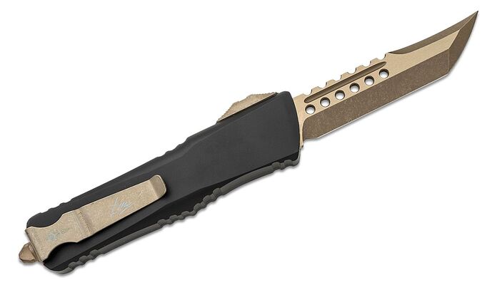 Microtech Combat Troodon HH and Wh Molon Labe Set Apocalyptic Bronze 219-13Setmls - KNIFESTOCK