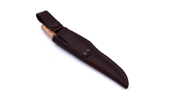 Brisa Trapper 95-curly birch N690Co Flat Sheath trapper 95 BRS-077-2071-1558 - KNIFESTOCK