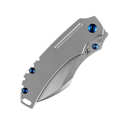 Kansept Pelican EDC (Left-handed) Stonewashed CPM-S35VN Stonewashed Titanium K1018L3 - KNIFESTOCK