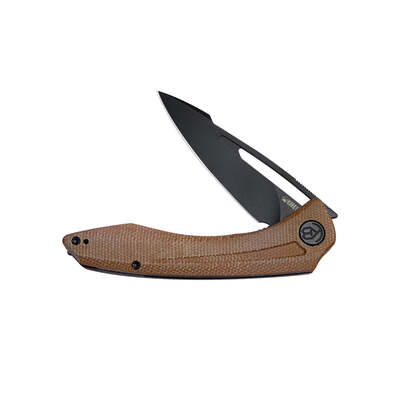 Kubey Merced Folding Knife Brown Micarta Handle Ku345e - KNIFESTOCK