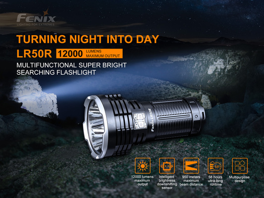 Fenix LR50R Rechargeable LED Flashlight 12000 lm - KNIFESTOCK