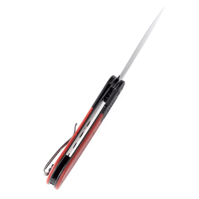 Kansept Reverie Black Stonewashed 154CM Black and Red G10 T2025B6 - KNIFESTOCK