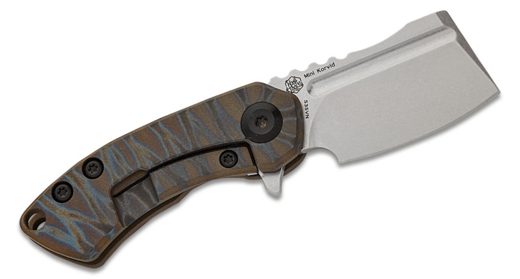 KANSEPT Mini Korvid Stonewashed CPM S35VN Frame Lock K3030A9 - KNIFESTOCK